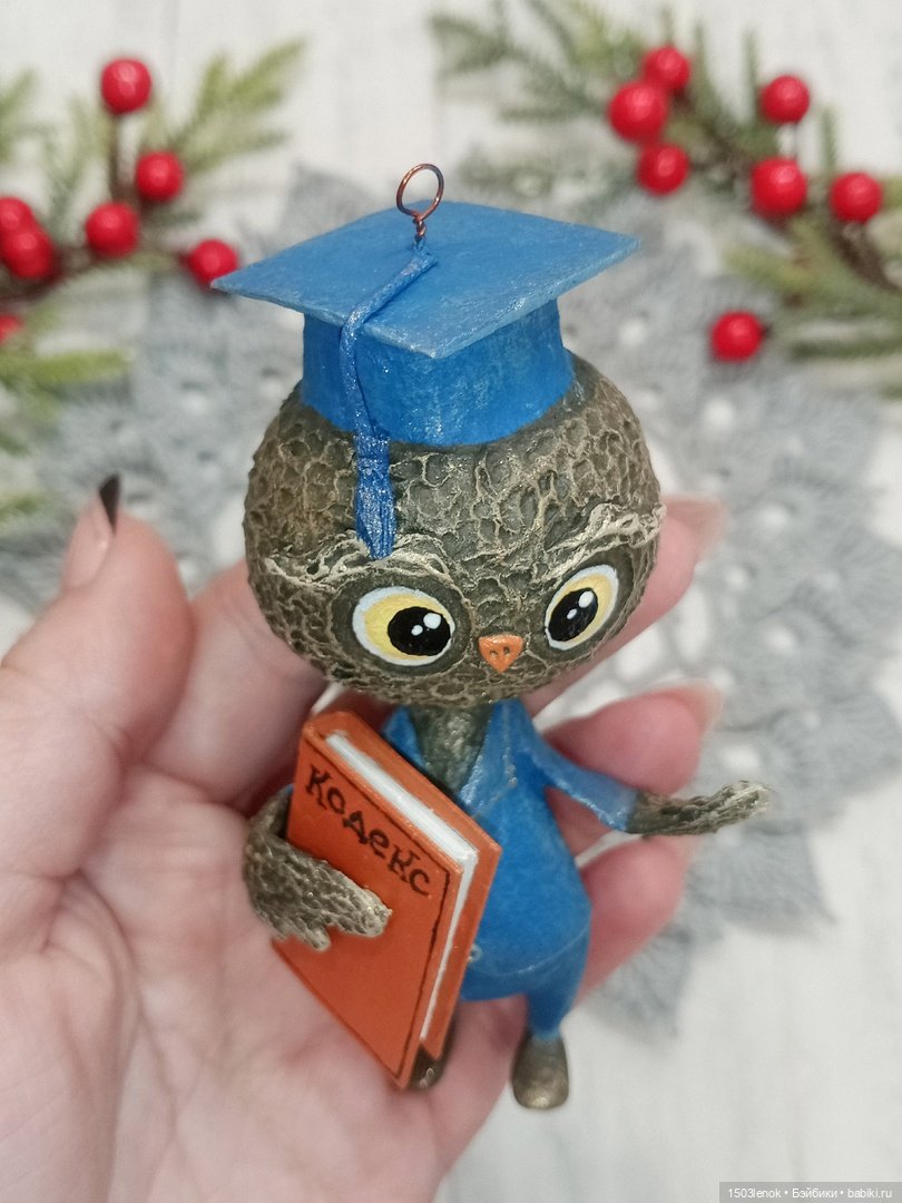 Совиное семейство — Лепка авторских игрушек и папье