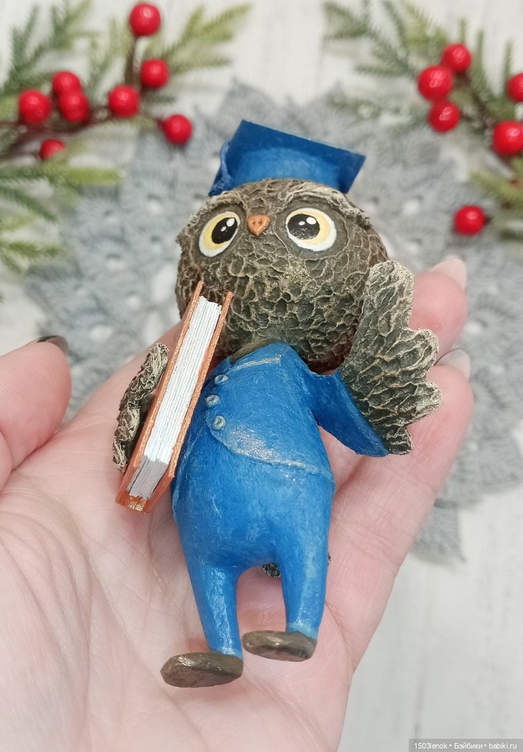 Совиное семейство — Лепка авторских игрушек и папье
