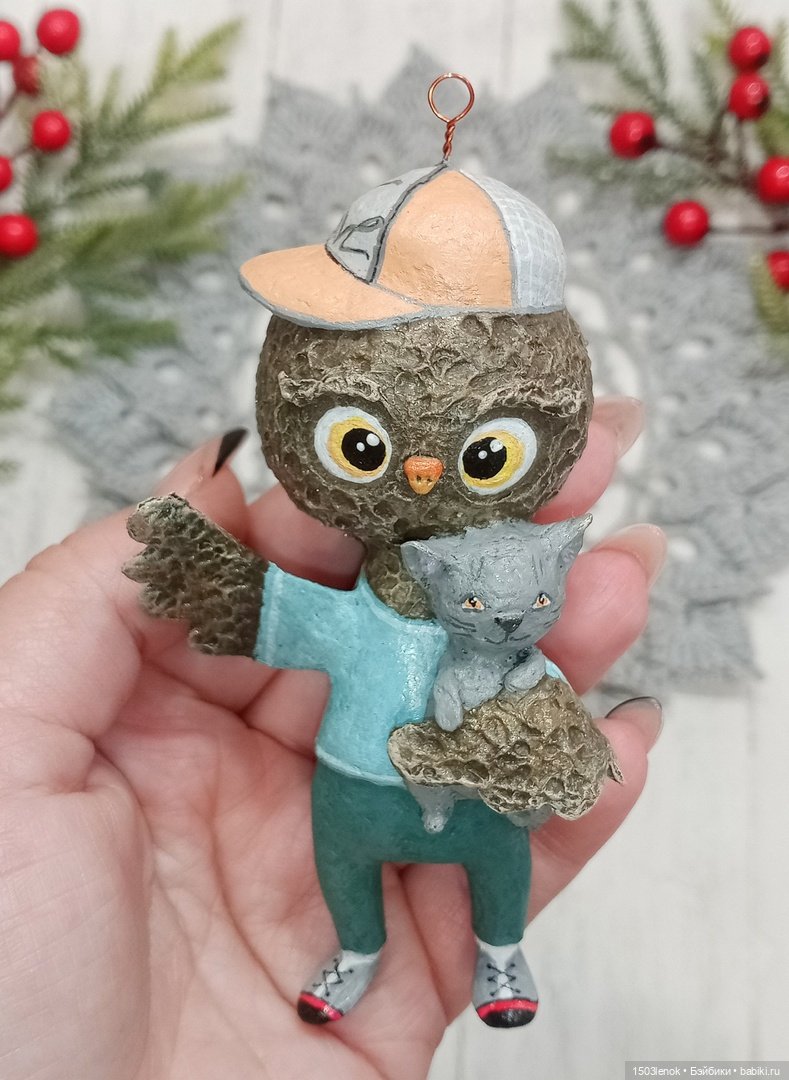 Совиное семейство — Лепка авторских игрушек и папье