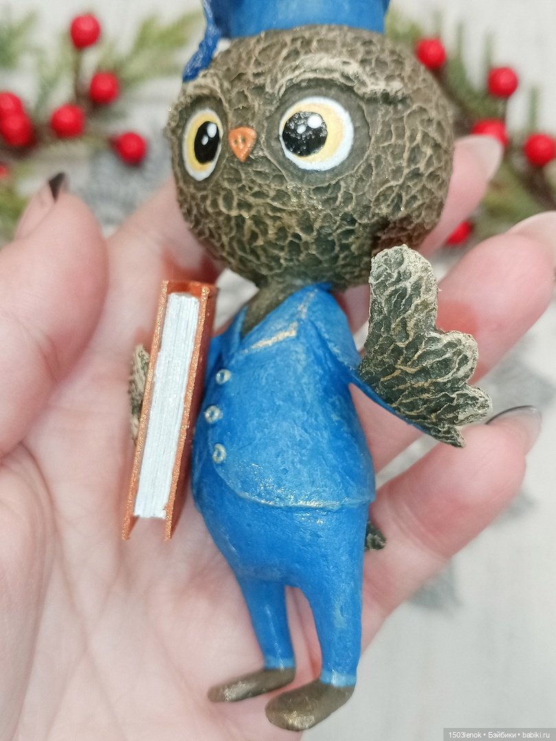 Совиное семейство — Лепка авторских игрушек и папье