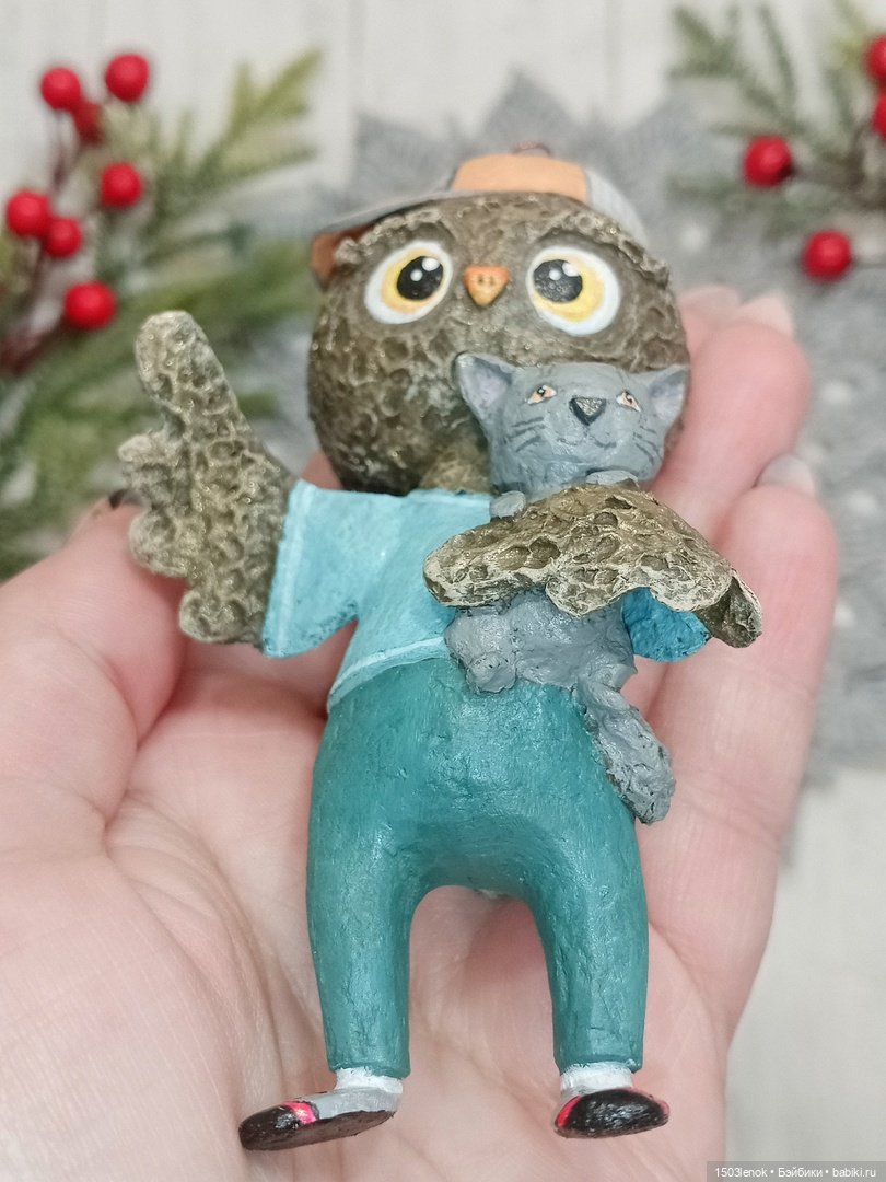 Совиное семейство — Лепка авторских игрушек и папье