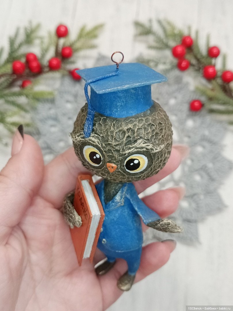 Совиное семейство — Лепка авторских игрушек и папье