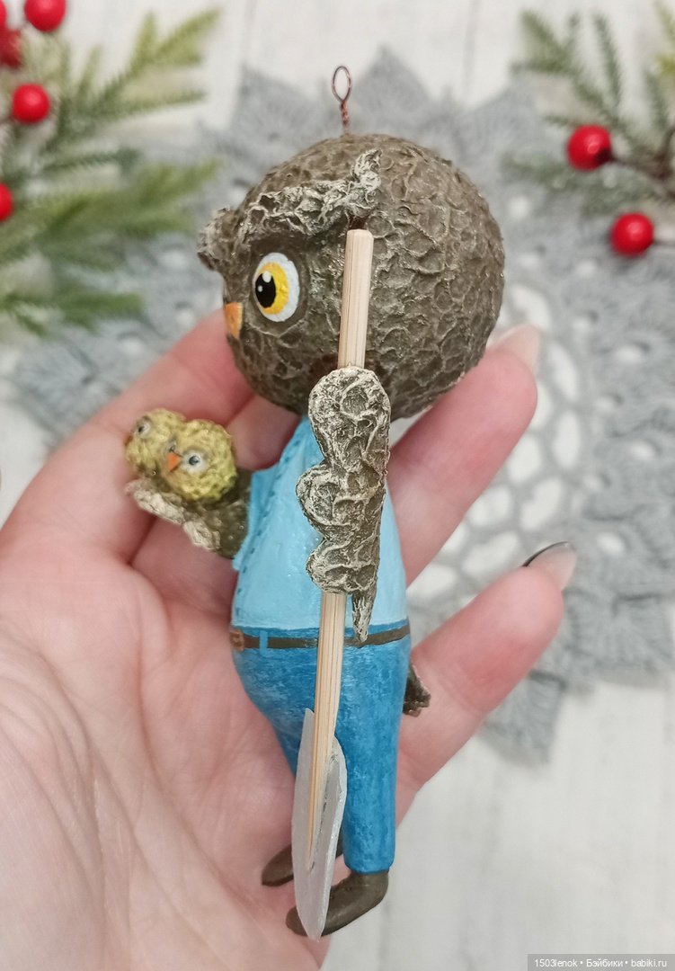 Совиное семейство — Лепка авторских игрушек и папье