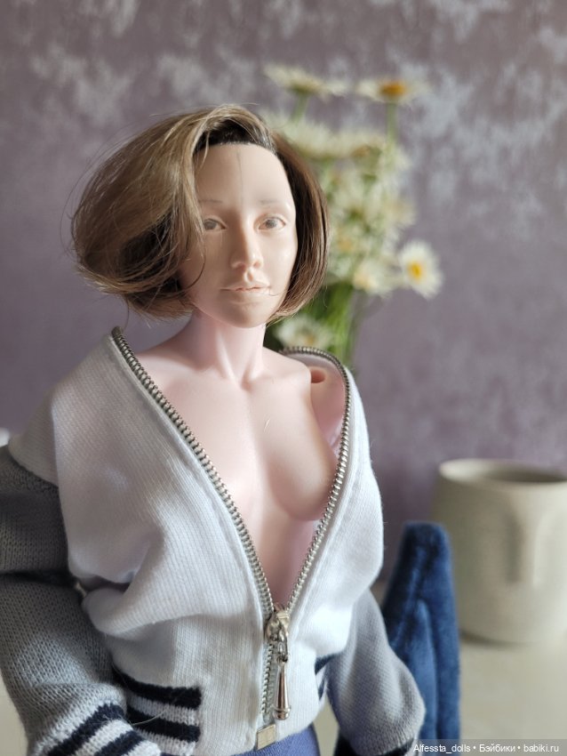 Паричок для Виты — Авторские шарнирные куклы своими руками: лепка (фото 2)