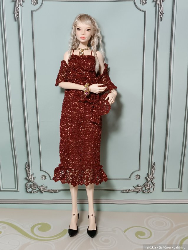 Вечернее с люриксом — Одежда и обувь для кукол BJD (БЖД): 1/3