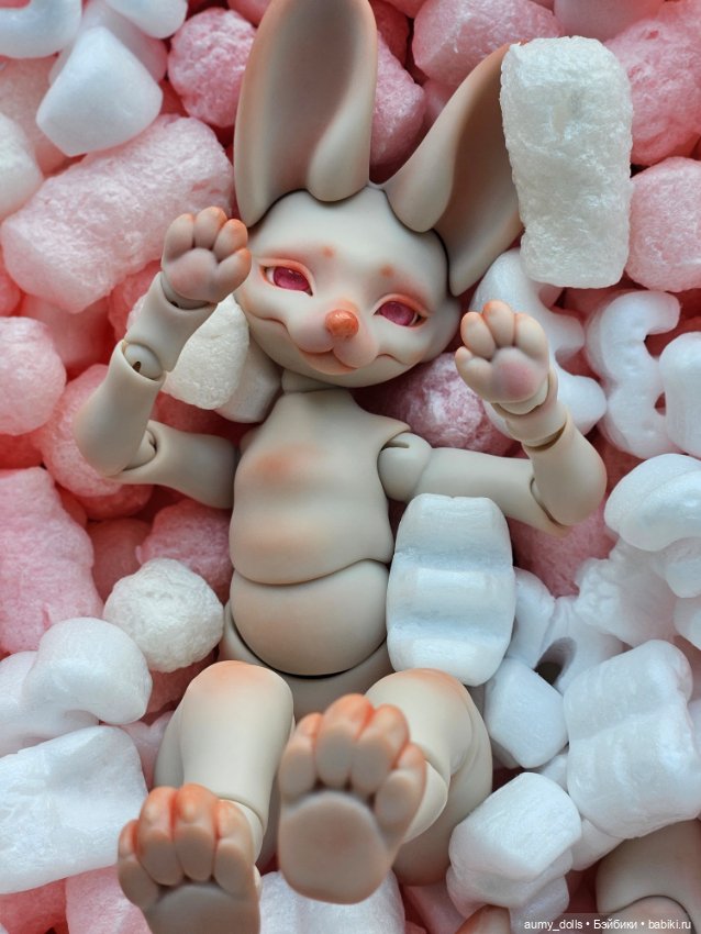 В розовых облаках ✨ — Авторские шарнирные куклы своими руками: лепка (фото 5)