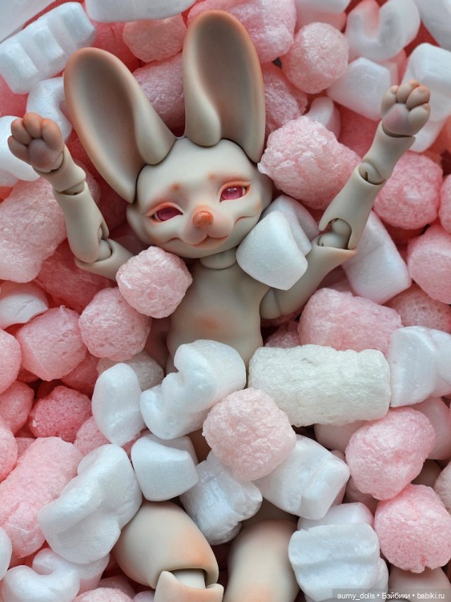 В розовых облаках ✨ — Авторские шарнирные куклы своими руками: лепка (фото 4)
