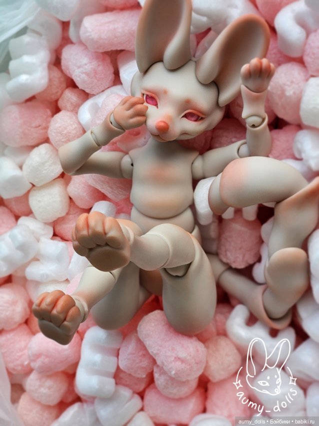 В розовых облаках ✨ — Авторские шарнирные куклы своими руками: лепка