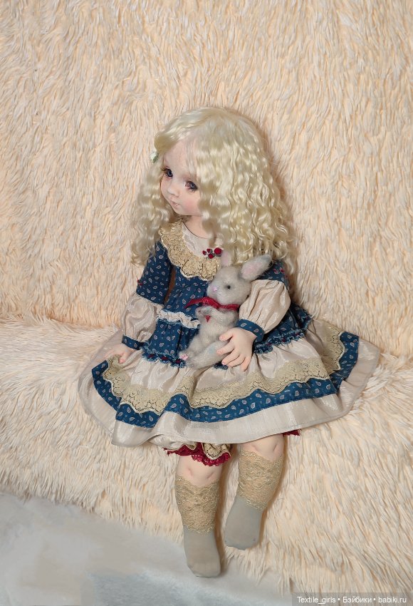 Кукла текстильная будуарная