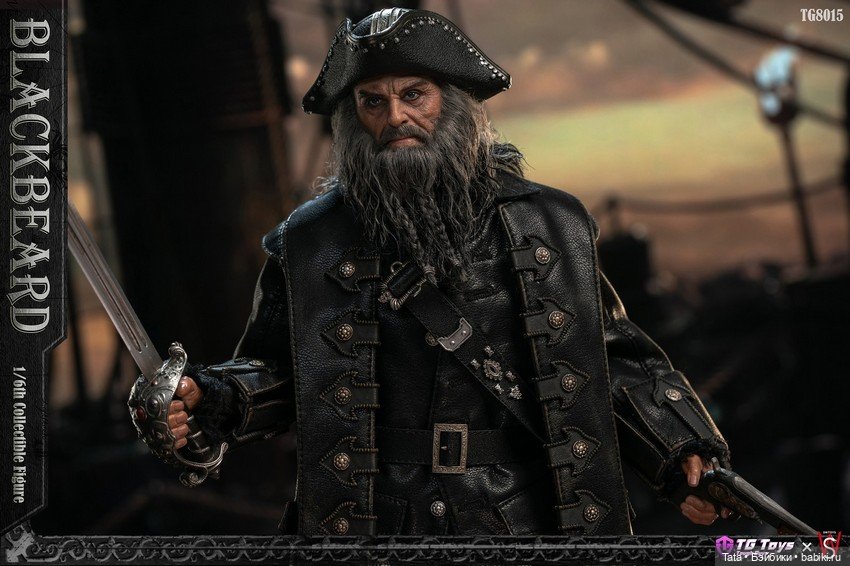 TGTOYS×SWTOYS - фигурка Черной Бороды из фильма Пираты Карибского моря (фото 6)