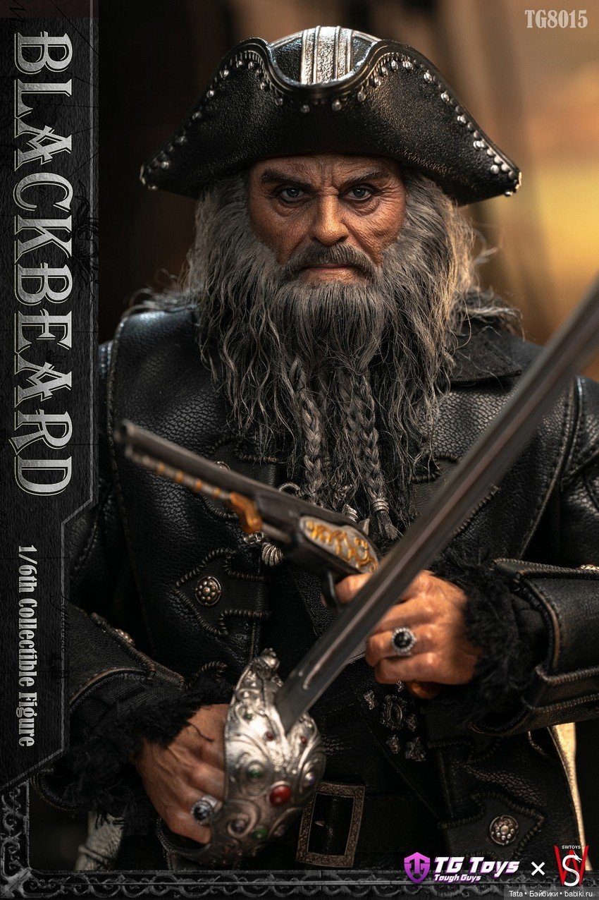 TGTOYS×SWTOYS - фигурка Черной Бороды из фильма Пираты Карибского моря (фото 3)