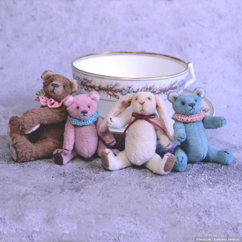 Мини зверики — Текстильные игрушки и примитивы: кофейные (фото 2)