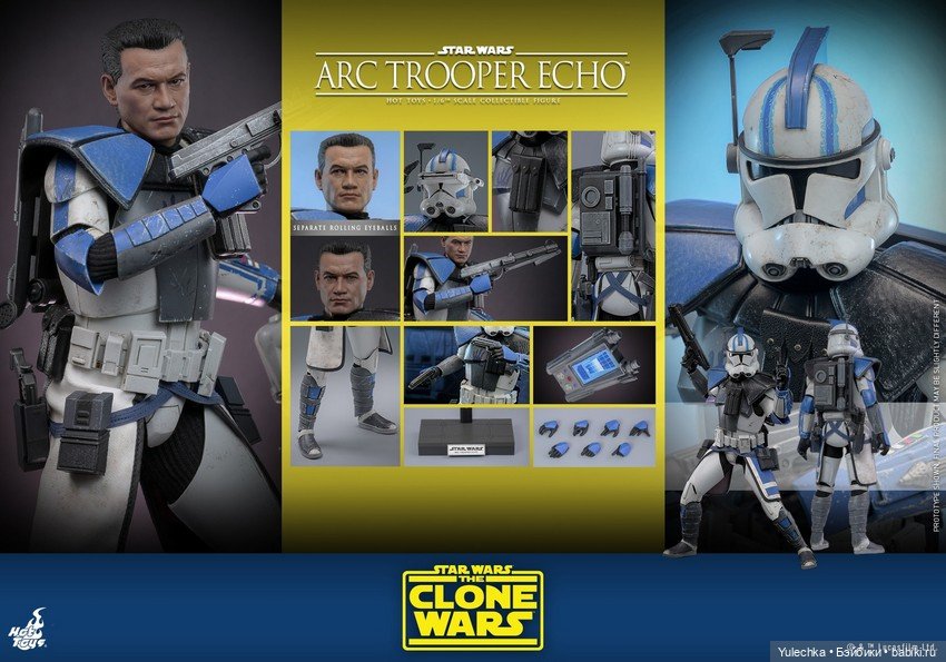 Hot Toys - фигуркf Штуромивка Эхо по мотивам «Звёздные войны: Войны клонов» (фото 4)