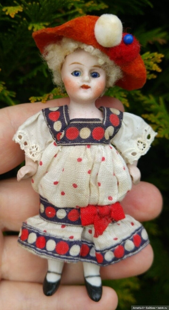 Antique All bisque Doll — Антикварные куклы Mignonette (Миньонетта): карманные