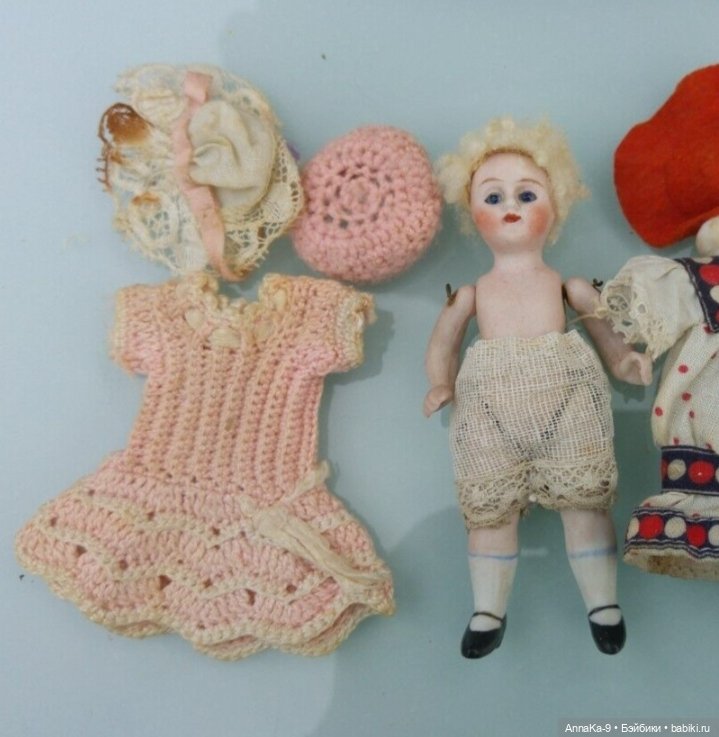 Antique All bisque Doll — Антикварные куклы Mignonette (Миньонетта): карманные