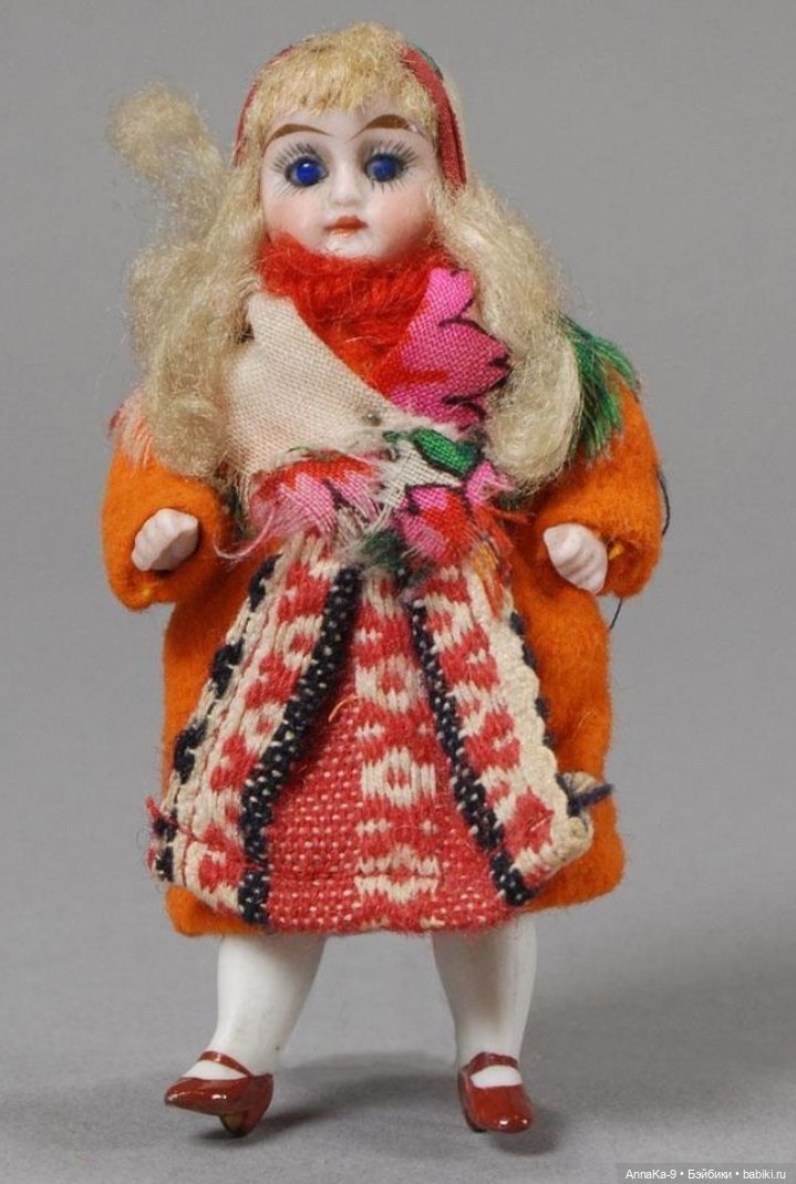Antique All bisque Doll — Антикварные куклы Mignonette (Миньонетта): карманные