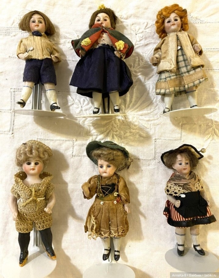 Antique All bisque Doll — Антикварные куклы Mignonette (Миньонетта): карманные