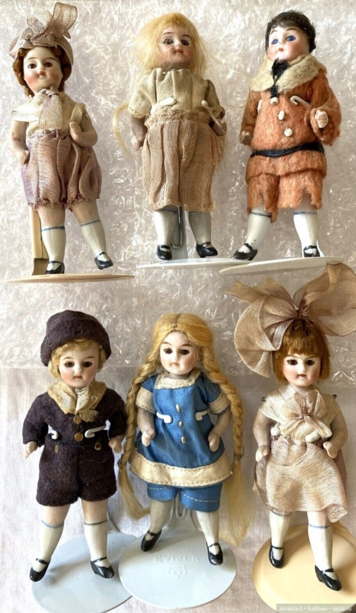 Antique All bisque Doll — Антикварные куклы Mignonette (Миньонетта): карманные
