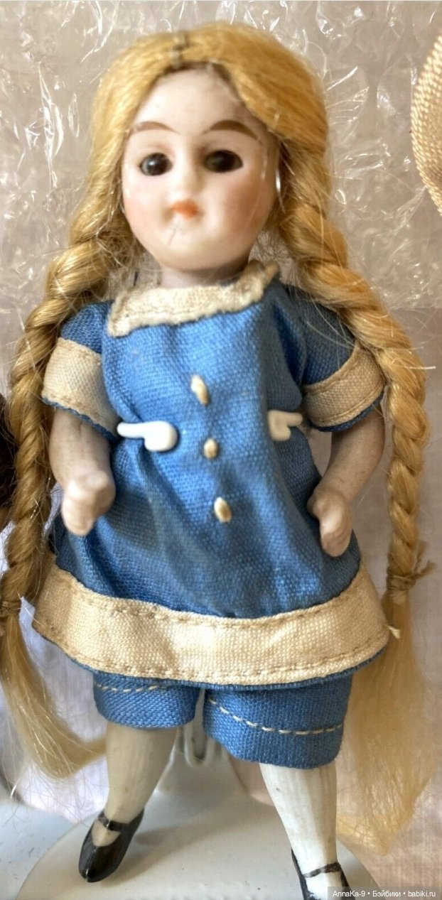 Antique All bisque Doll — Антикварные куклы Mignonette (Миньонетта): карманные