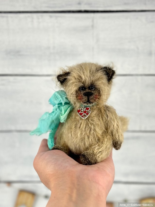 Тедди котик Барон — Авторские мишки Тедди и друзья: фото (фото 4)