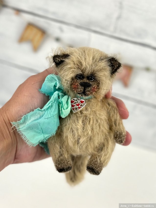 Тедди котик Барон — Авторские мишки Тедди и друзья: фото (фото 2)