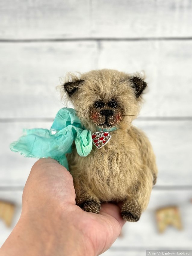 Тедди котик Барон — Авторские мишки Тедди и друзья: фото