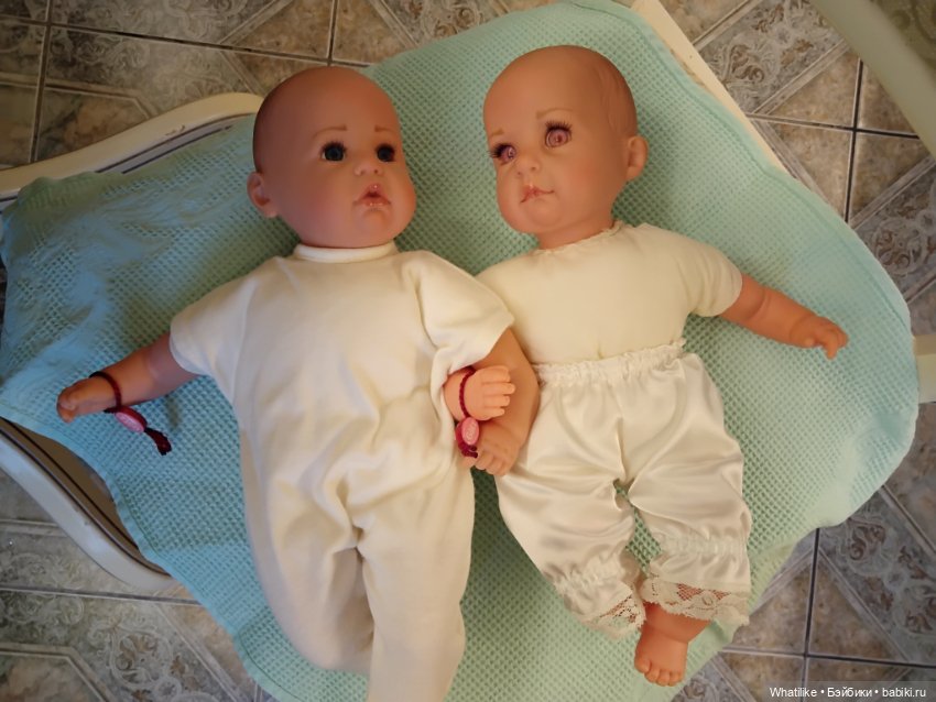 Новорожденные сестрички от Hildegard Gunzel для Gotz 2002 и 2007 (фото 9)