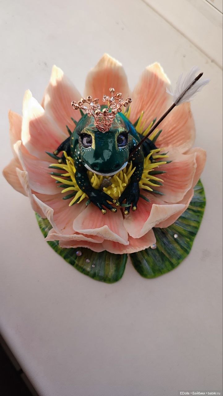 Царевна Лягушка — Лепка авторских игрушек и папье (фото 4)