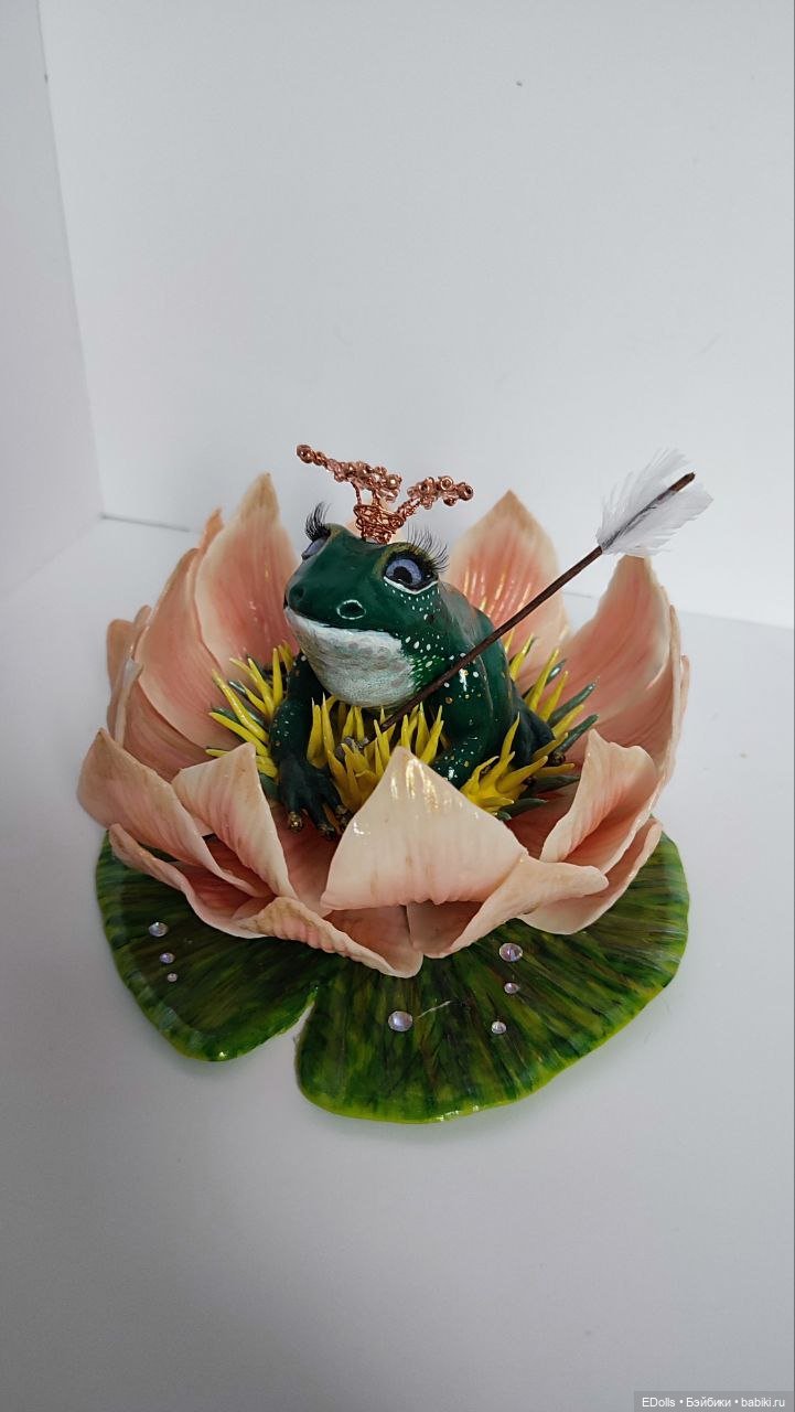 Царевна Лягушка — Лепка авторских игрушек и папье (фото 2)