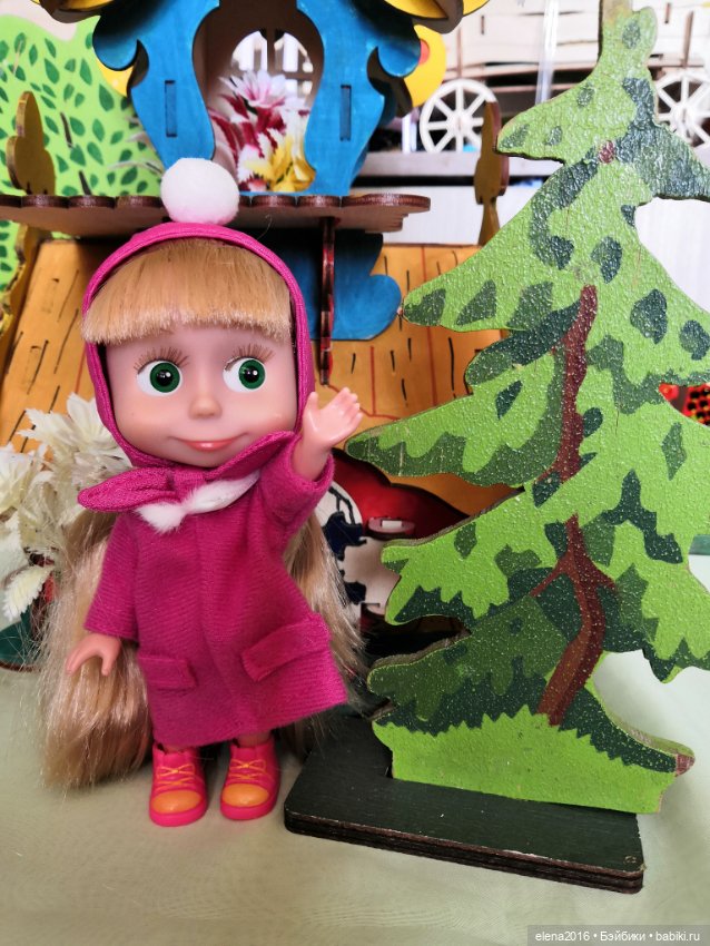 Зимняя Машка — Куклы Маша и Медведь (Simba): Маша в кармашке (фото 3)