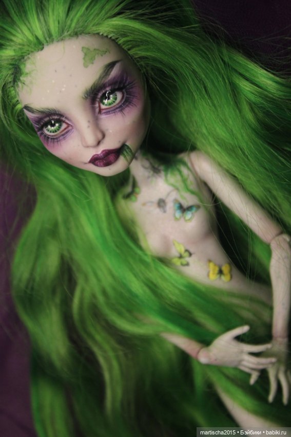 Леди Битлджус — ООАК Monster High и Ever After High: репейнт