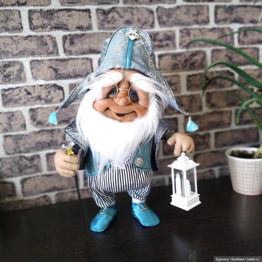 Гном аристократ 😄 — Куклы из капрона и чулочной техники: авторские игрушки