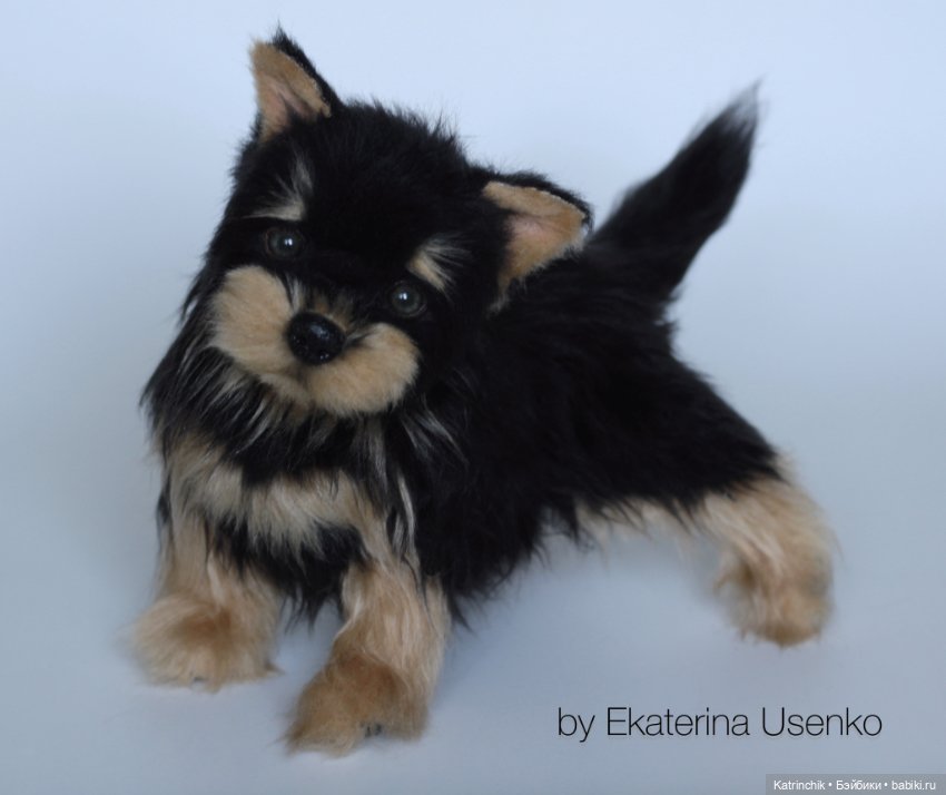 Щенок йорка — Авторские игрушки из разных материалов: синельная проволока (фото 7)