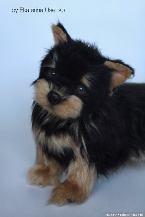 Щенок йорка — Авторские игрушки из разных материалов: синельная проволока (фото 8)