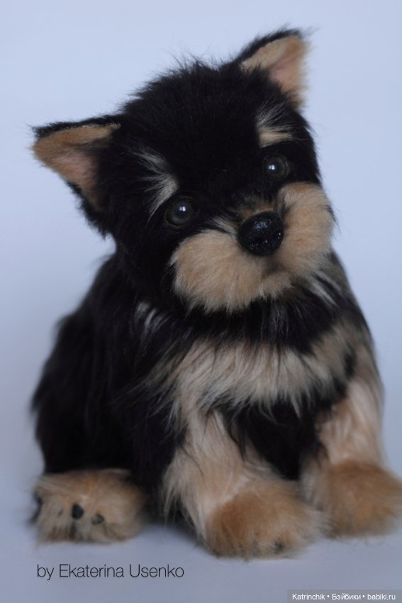 Щенок йорка — Авторские игрушки из разных материалов: синельная проволока (фото 10)