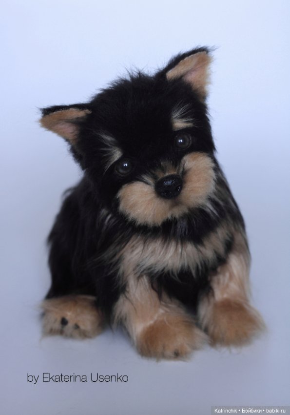 Щенок йорка — Авторские игрушки из разных материалов: синельная проволока (фото 9)