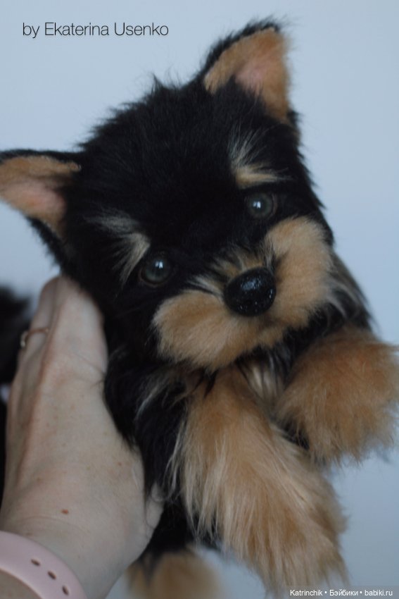 Щенок йорка — Авторские игрушки из разных материалов: синельная проволока (фото 4)