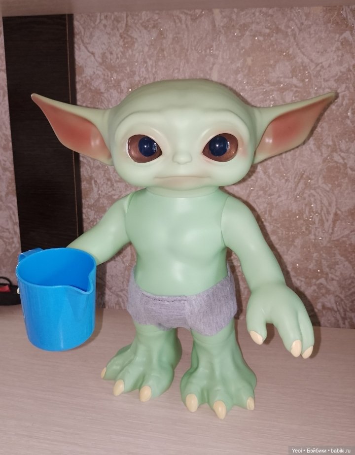 Большая подвижная фигурка Грогу (бейби Йода, малыш)