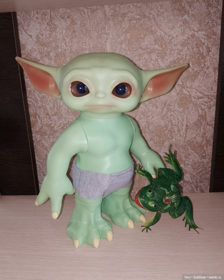 Большая подвижная фигурка Грогу (бейби Йода, малыш)
