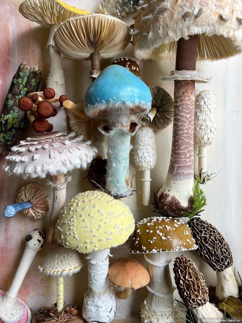 Бумажные грибы от Ann Wood (фото 4)