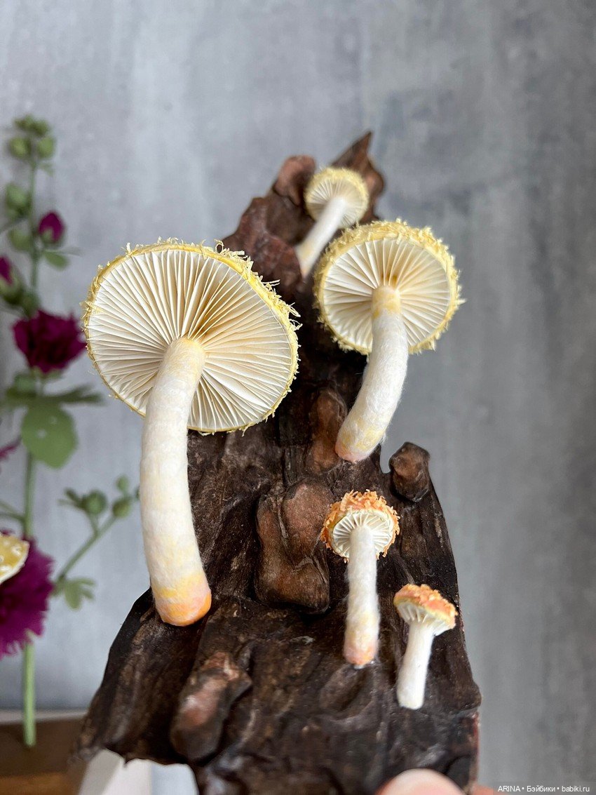 Бумажные грибы от Ann Wood (фото 6)