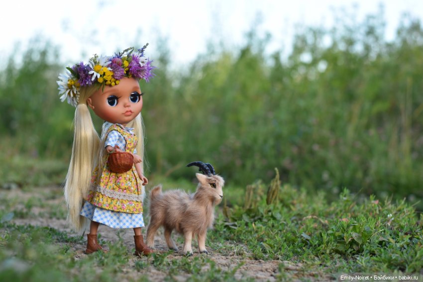 Нелли и козлик — Куклы Blythe (Блайз) ООАК: кастом (фото 6)