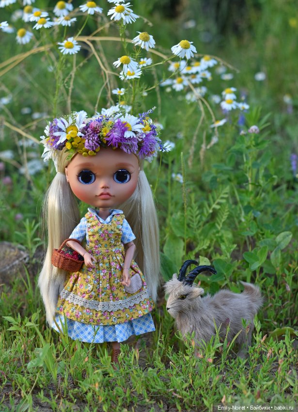 Нелли и козлик — Куклы Blythe (Блайз) ООАК: кастом