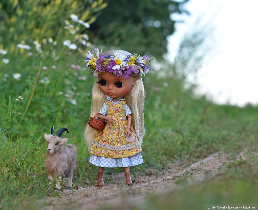 Нелли и козлик — Куклы Blythe (Блайз) ООАК: кастом (фото 3)