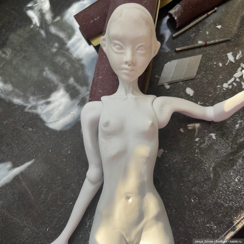 Нерешительность — Авторские шарнирные куклы своими руками: лепка (фото 2)
