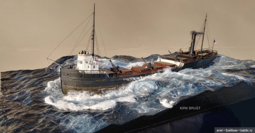Диорама парохода Geo от мастера Кирка Браста