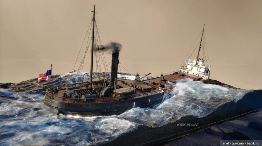 Диорама парохода Geo от мастера Кирка Браста (фото 3)