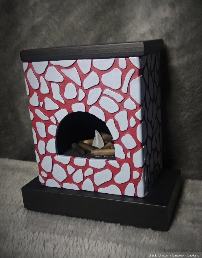 "Действующий" камин — Мебель для кукол и домиков: фото