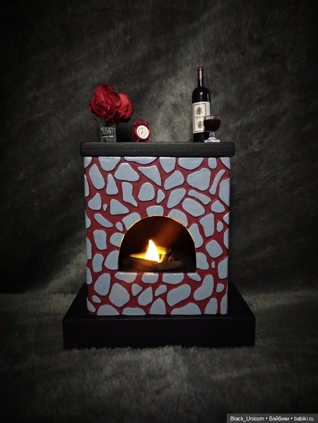 "Действующий" камин — Мебель для кукол и домиков: фото (фото 7)