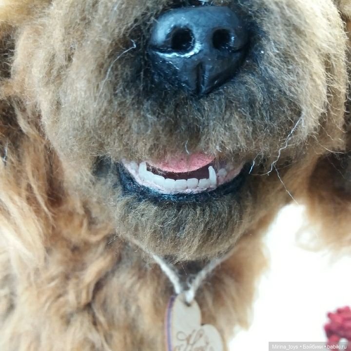 Betty the poodle — Текстильные игрушки и примитивы: кофейные (фото 3)